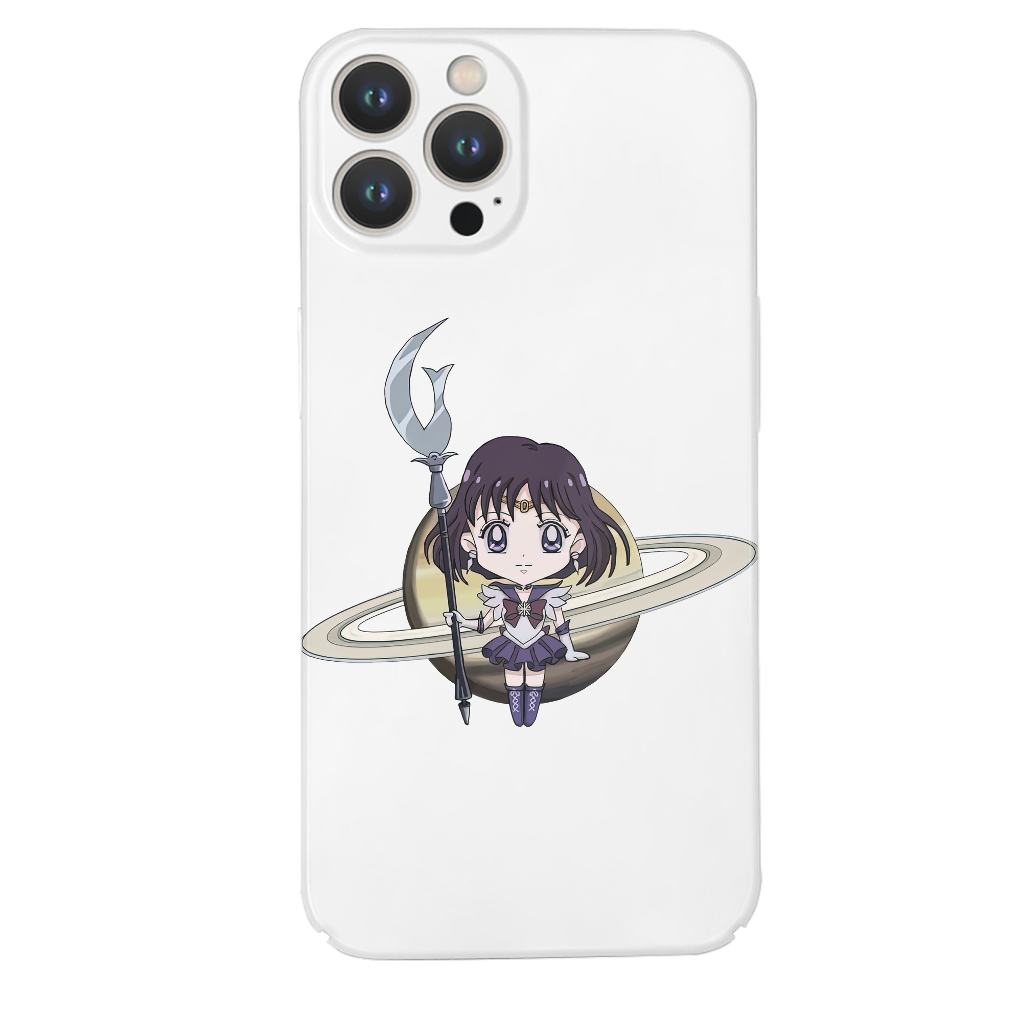 （画像用） 美少女戦士セーラームーン 土萠ほたる Sailor Moon Tomoe Hotaru （セーラーサターン；Sailor Saturn） 【iPhone 14シリーズ対応】ハードケース